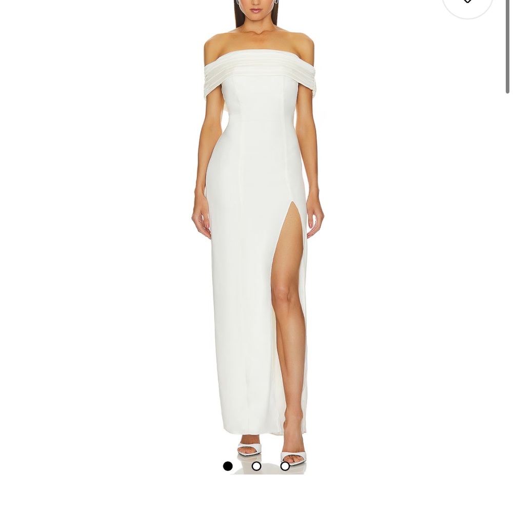 Elegant Off-Shoulder White Dress